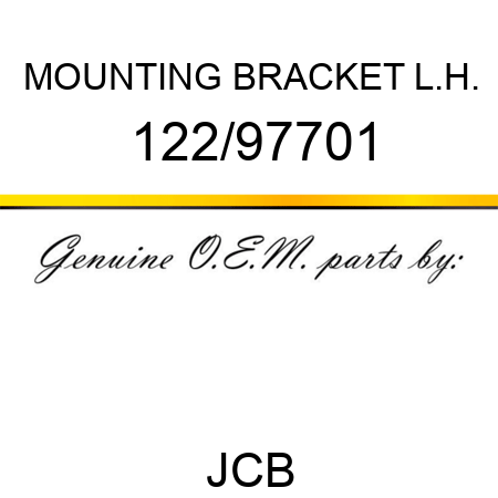 MOUNTING BRACKET L.H. 122/97701