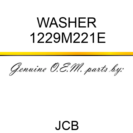 WASHER 1229M221E