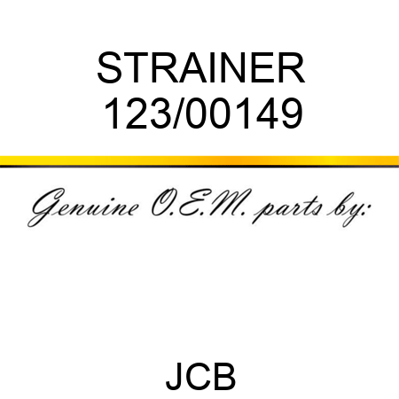 STRAINER 123/00149