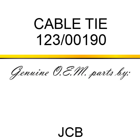 CABLE TIE 123/00190