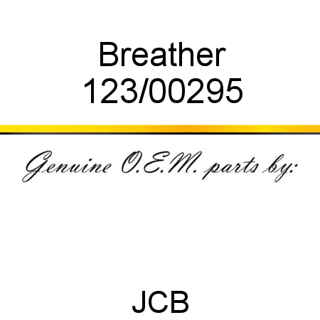 Breather 123/00295