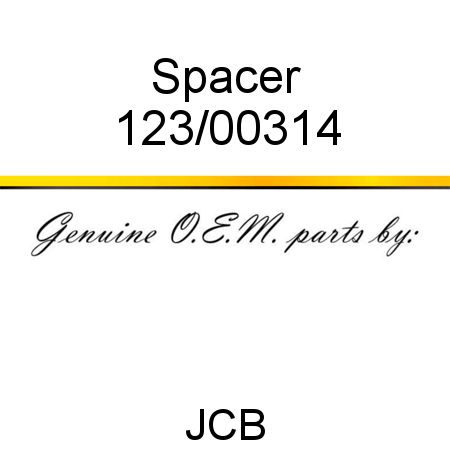 Spacer 123/00314
