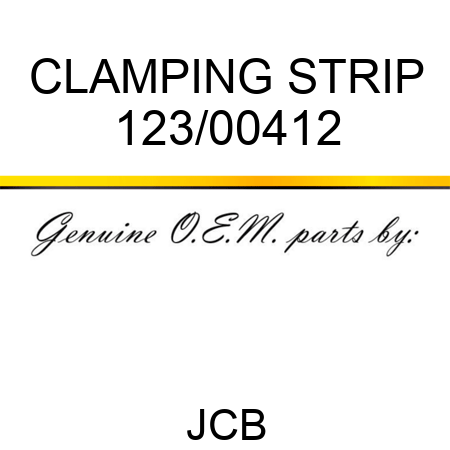 CLAMPING STRIP 123/00412