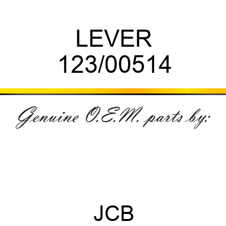 LEVER 123/00514
