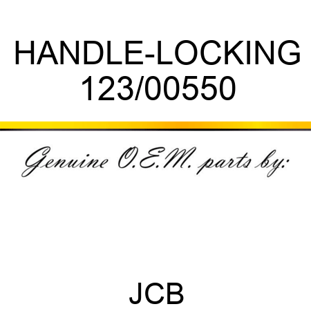 HANDLE-LOCKING 123/00550