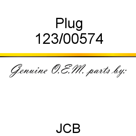 Plug 123/00574