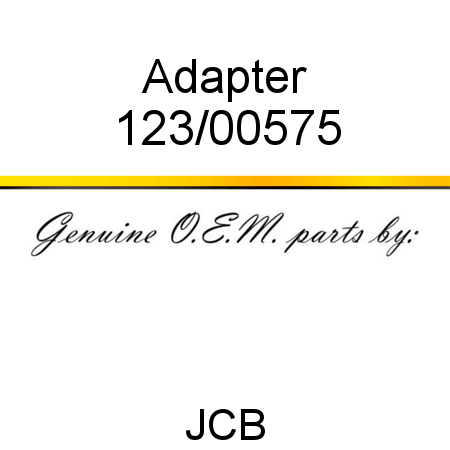 Adapter 123/00575