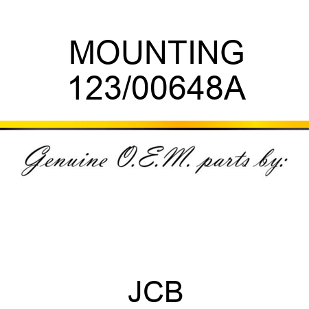 MOUNTING 123/00648A