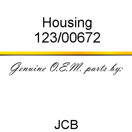 Housing 123/00672