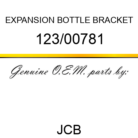 EXPANSION BOTTLE BRACKET 123/00781