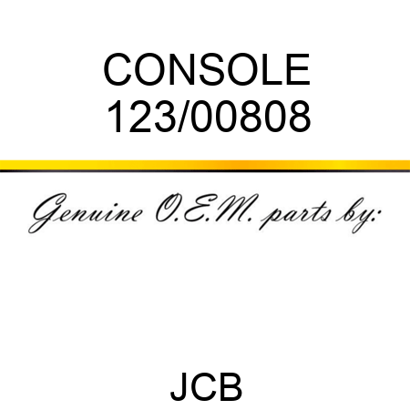 CONSOLE 123/00808