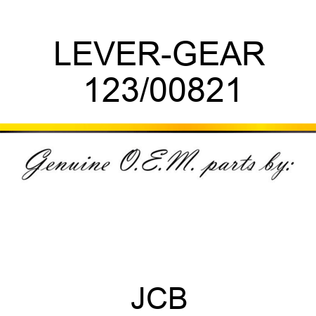 LEVER-GEAR 123/00821