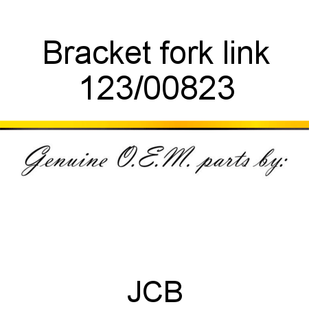 Bracket, fork link 123/00823