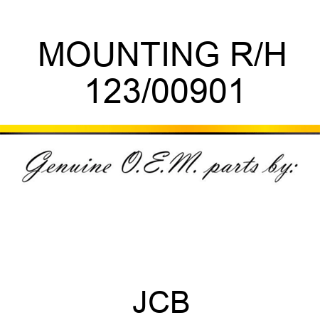 MOUNTING R/H 123/00901