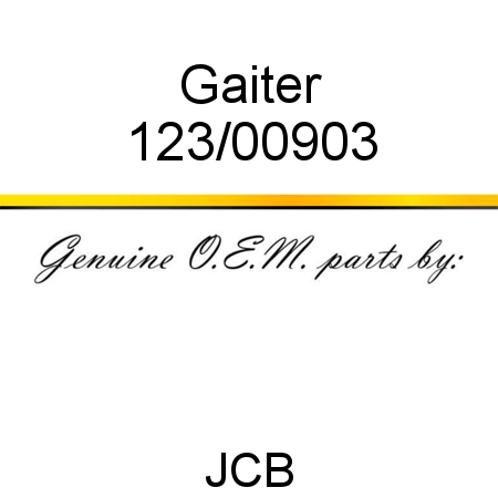 Gaiter 123/00903