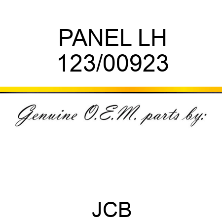 PANEL LH 123/00923