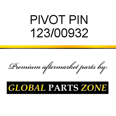 PIVOT PIN 123/00932