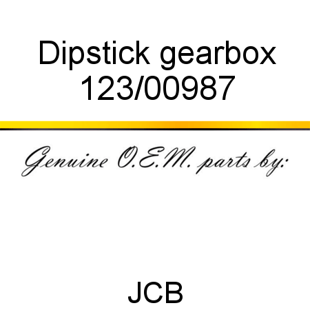 Dipstick, gearbox 123/00987