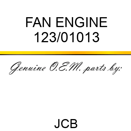 FAN ENGINE 123/01013