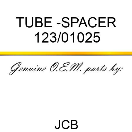 TUBE -SPACER 123/01025