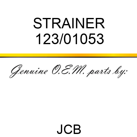 STRAINER 123/01053
