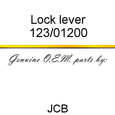 Lock, lever 123/01200