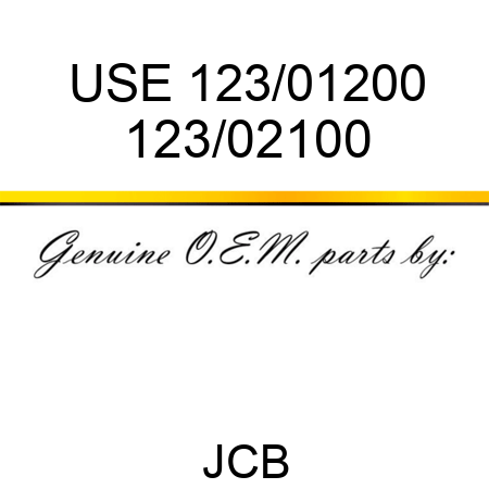 USE 123/01200 123/02100