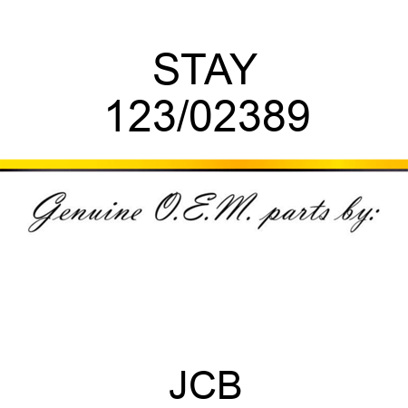 STAY 123/02389