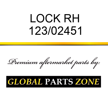 LOCK RH 123/02451