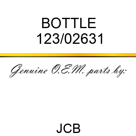 BOTTLE 123/02631