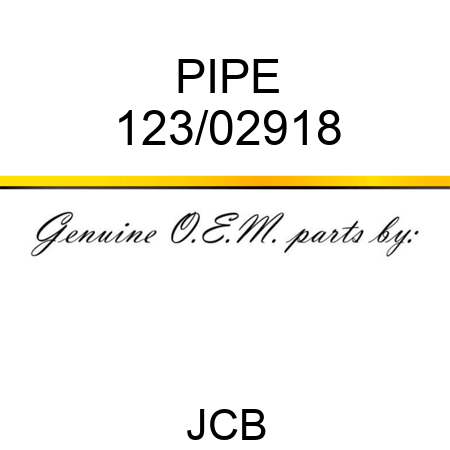 PIPE 123/02918
