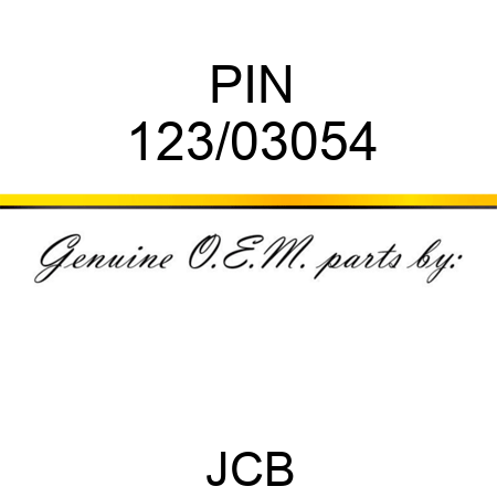 PIN 123/03054