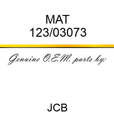 MAT 123/03073