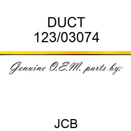 DUCT 123/03074