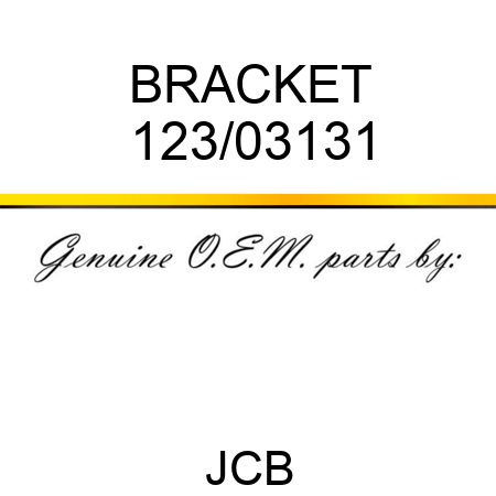 BRACKET 123/03131