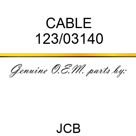 CABLE 123/03140