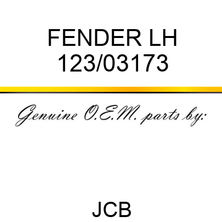 FENDER LH 123/03173
