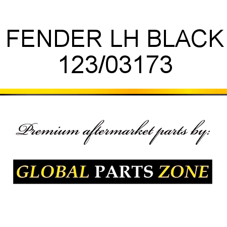 FENDER LH BLACK 123/03173