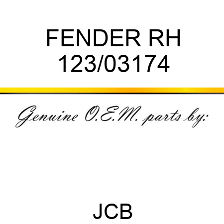 FENDER RH 123/03174