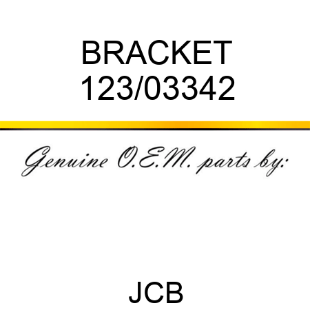 BRACKET 123/03342