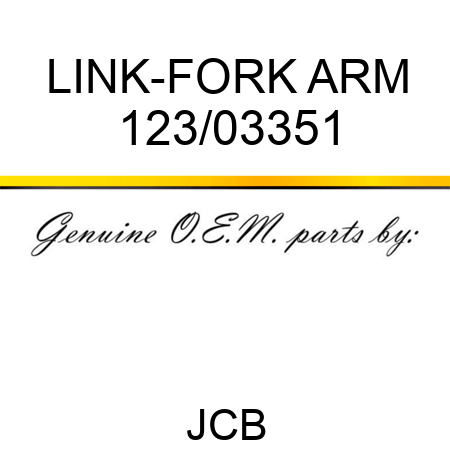 LINK-FORK ARM 123/03351