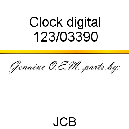 Clock, digital 123/03390