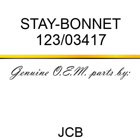 STAY-BONNET 123/03417