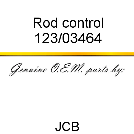 Rod, control 123/03464