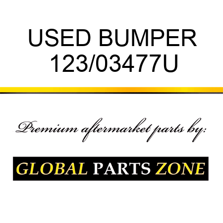 USED BUMPER 123/03477U