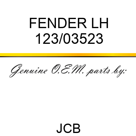 FENDER LH 123/03523