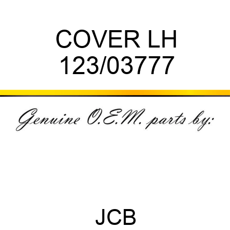 COVER LH 123/03777