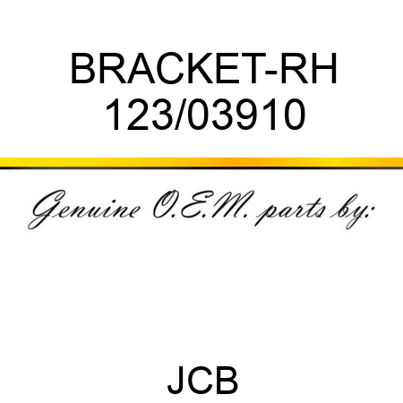 BRACKET-RH 123/03910
