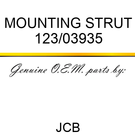 MOUNTING STRUT 123/03935