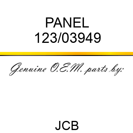 PANEL 123/03949